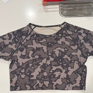 PARAGON Women's Camouflage Crop Top - Black and Gray